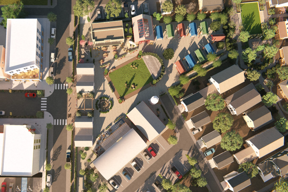 Rendering of Makers Court