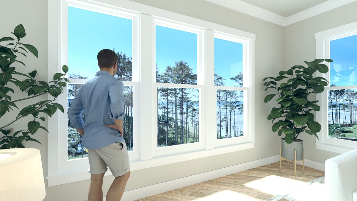 Rendering of Penthouse A Living Area