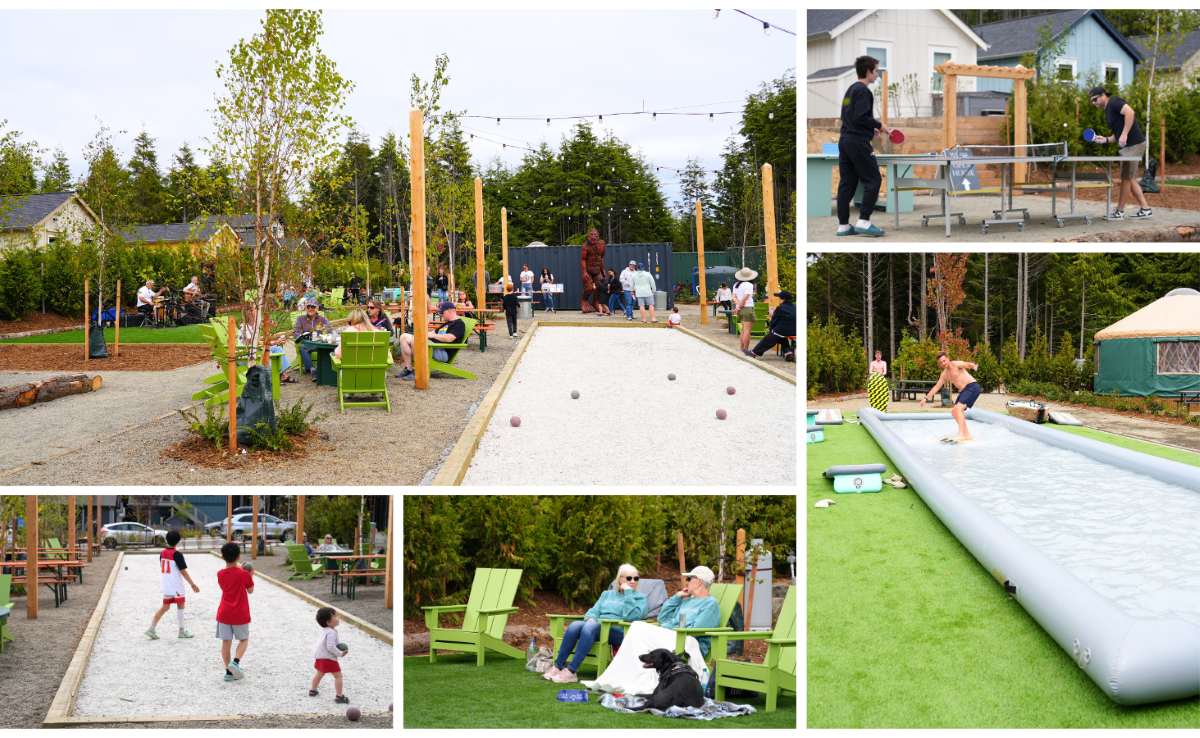The Poppy Is Just Steps From The Fernwood Station Outdoor Games Area