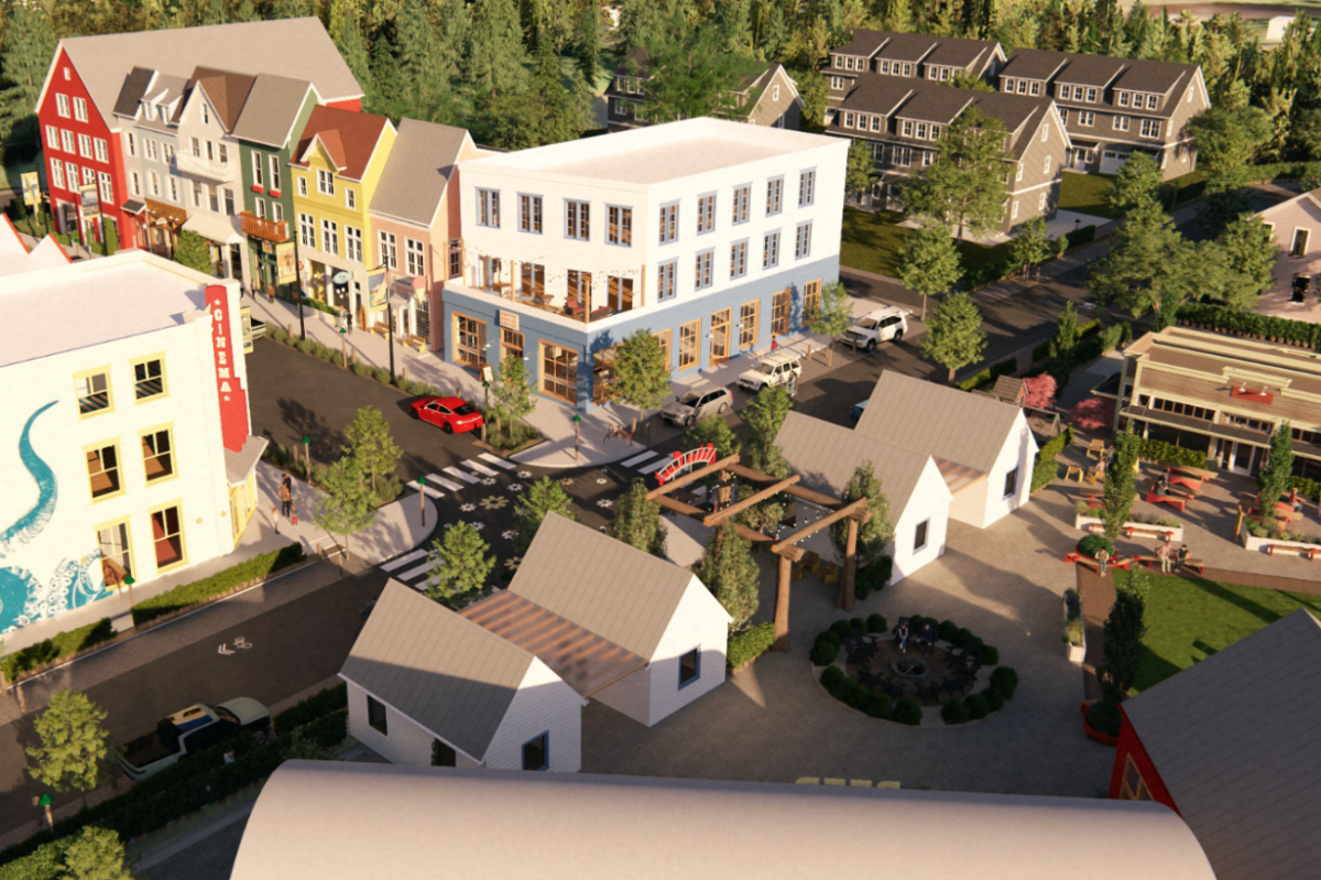 Rendering Of Makers Village Retail Hub