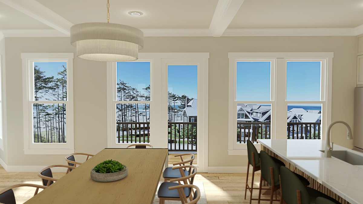 Rendering of Penthouse C Living Area