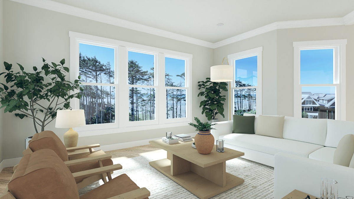 Rendering of Penthouse A Living Area